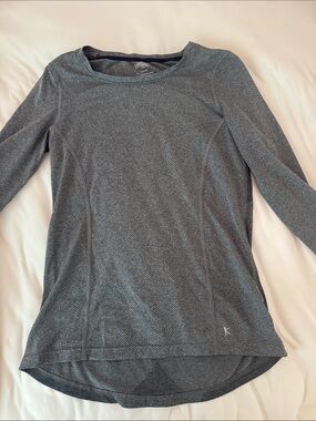 Danskin Heather Gray Women's Long-Sleeve Performance Top